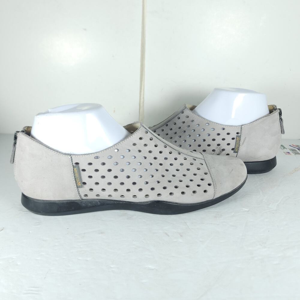 MEPHISTO Women’s Clemence US10 Light Gray Nubuck Perforated Comfort Shoes - Picture 8 of 16